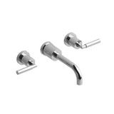 DISCONTINUED-Sylla 8 Inch Wall-Mount Bathroom Faucet - Chrome with Lever Handles | Model Number: SY03LC - Product Knockout