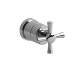 Edge 1/2 Inch Volume Control Trim  - Chrome with Cross Handles | Model Number: TEDTM20+C - Product Knockout