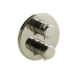 DISCONTINUED-Momenti 4-Way No Share Type T/P (Thermostatic/Pressure Balance) Coaxial Valve Trim - Polished Nickel with Lever Handles | Model Number: TMMRD88LPN - Product Knockout