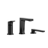 Ode 3-Piece Type P (Pressure Balance) Deck-Mount Tub Filler With Hand Shower Trim - Black | Model Number: TOD16BK - Product Knockout
