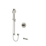 DISCONTINUED-Riu Kit 1244 Trim - Brushed Nickel with Knurled Lever Handles | Model Number: TKIT1244RUTMKNBN - Product Knockout