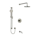 Edge Shower Trim Kit 1345 - Polished Nickel with Cross Handles | Model Number: TKIT1345EDTM+PN - Product Knockout