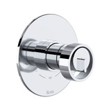Eclissi 1/2 Inch Thermostatic & Pressure Balance Trim with 2 Functions (No Share) with Wheel Handle - Polished Chrome | Model Number: TEC44W1IWAPC - Product Knockout