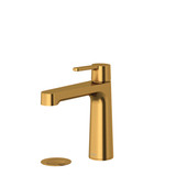 Nibi Single Handle Bathroom Faucet With Top Handle - Brushed Gold | Model Number: NBS01THBG - Product Knockout
