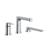 Nibi 3-Hole Deck Mount Tub Filler Trim - Chrome | Model Number: TNB16C - Product Knockout