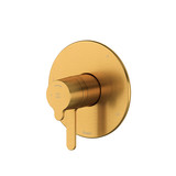 Nibi 3-Way No Share Type T/P (Thermostatic/Pressure Balance) Coaxial Complete Valve - Brushed Gold | Model Number: NB47BG - Product Knockout