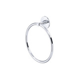 Amahle Towel Ring - Polished Chrome | Model Number: AM25WTRAPC - Product Knockout