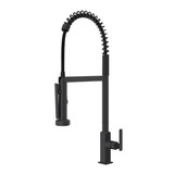 Apothecary Pre-Rinse Infinite Control Kitchen Faucet - Matte Black | Model Number: AP59D1LMMB - Product Knockout