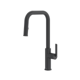 Authentica™ Pull-Down Kitchen Faucet With U-Spout - Black | Model Number: AUSQ201BK