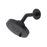 6" 6-Function Showerhead With Arm - Black | Model Number: P366BK