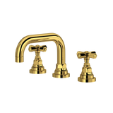San Giovanni™ Widespread Lavatory Faucet With U-Spout - Unlacquered Brass | Model Number: SG09D3XMULB