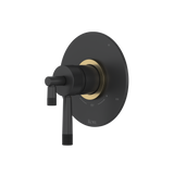 Amahle™ 1/2" Therm & Pressure Balance Trim With 3 Functions - Matte Black/Antique Gold | Model Number: TAM47W1LMMBA