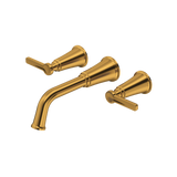 Momenti™ Wall Mount Tub Filler Trim - Brushed Gold | Model Number: TMMSQ05JBG