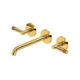 Amahle™ Wall Mount Lavatory Faucet Trim - Unlacquered Brass | Model Number: TAM08W3LMULB