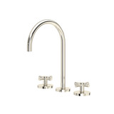 Amahle™ Widespread Lavatory Faucet With C-Spout - Polished Nickel | Model Number: AM08D3XMPN