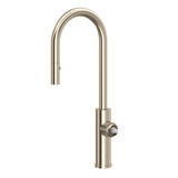Eclissi™ Pull-Down Bar/Food Prep Kitchen Faucet With C-Spout - Less Handle - Satin Nickel | Model Number: EC65D1STN