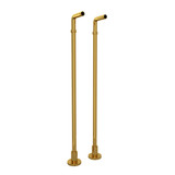 Floor Pillar Unions - Unlacquered Brass | Model Number: ZA386-ULB