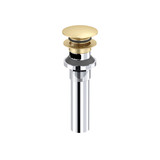 Lavatory Push Drain With Overflow - Satin Brass US4 | Model Number: DB160US4