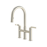 Authentica™ Bridge Pull-Down Kitchen Faucet With C-Spout - Polished Nickel | Model Number: AU400PN