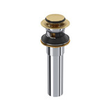 Lavatory Push Drain With Overflow - Satin Brass US4 | Model Number: DB150US4