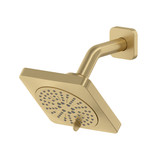 5" 6-Function Showerhead With Arm - Satin Brass US4 | Model Number: 376US4