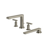 Manifesto™ 4-Hole Deck Mount Tub Filler - Brushed Nickel | Model Number: MF12LBN