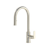 Arca™ Pull-Down Kitchen Faucet With C-Spout - Polished Nickel | Model Number: AA201PN