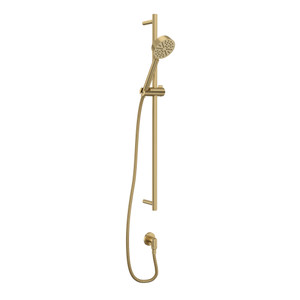 Handshower Set With 31 Inch Slide Bar and Single Function Handshower - Antique Gold | Model Number: 0126SBHS1AG - Product Knockout