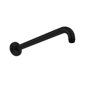 12 Inch Wall Mount Shower Arm - Matte Black | Model Number: 1120/12MB - Product Knockout