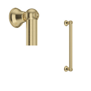 18 Inch Decorative Grab Bar - Satin Unlacquered Brass | Model Number: 1252SUB - Product Knockout