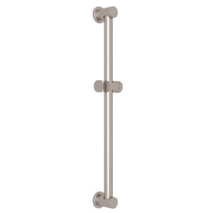 24 Inch Decorative Grab Bar with Knob Handle Slider - Satin Nickel | Model Number: 1366STN - Product Knockout