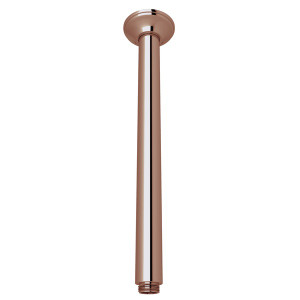 12 5/8 Inch Traditional Ceiling Mount Shower Arm - Rose Gold | Model Number: 1505/12RG - Product Knockout