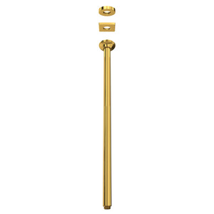 24" Ceiling Mount Shower Arm - Unlacquered Brass | Model Number: 1505/24ULB