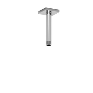 6 Inch Ceiling Mount Shower Arm With Square Escutcheon  - Chrome | Model Number: 518C - Product Knockout