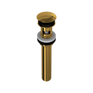 Lavatory Push Drain With Overflow - Unlacquered Brass | Model Number: 5447ULB
