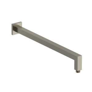 20 Inch Wall Mount Shower Arm With Square Escutcheon  - Brushed Nickel | Model Number: 547BN - Product Knockout