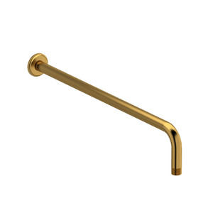 20 Inch Wall Mount Shower Arm With Round Escutcheon  - Brushed Gold | Model Number: 553BG - Product Knockout