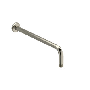 16 Inch Wall Mount Shower Arm With Round Escutcheon  - Brushed Nickel | Model Number: 554BN - Product Knockout