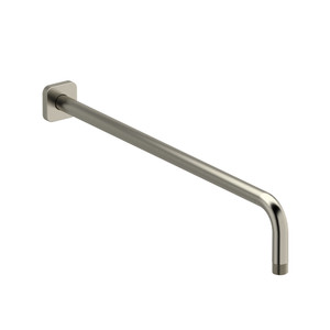20 Inch Wall Mount Shower Arm With Square Escutcheon  - Brushed Nickel | Model Number: 573BN - Product Knockout