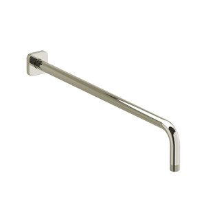 20 Inch Wall Mount Shower Arm With Square Escutcheon  - Polished Nickel | Model Number: 573PN - Product Knockout