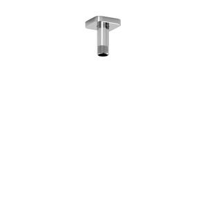 3 Inch Ceiling Mount Shower Arm With Square Escutcheon  - Chrome | Model Number: 579C - Product Knockout