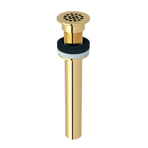 Lavatory Grid Drain Without Overflow - Unlacquered Brass | Model Number: 6442ULB