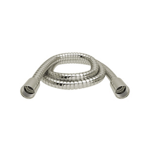 150 cm (59") Double Interlock Flexible Hose, Swivel And 2 Check Valves - Polished Nickel | Model Number: 7259PN
