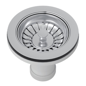 Manual Basket Strainer without Remote Pop-Up - Polished Chrome | Model Number: 733APC - Product Knockout