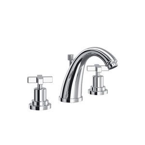 Lombardia® Widespread Lavatory Faucet With C-Spout - Polished Chrome | Model Number: A1208XMAPC-2
