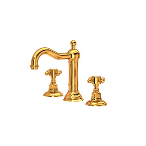 Acqui Column Spout Widespread Bathroom Faucet - Italian Brass with Cross Handle | Model Number: A1409XMIB-2 - Product Knockout
