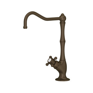 Robinet dispensateur à eau filtrée à bec vertical Acqui - Tuscan Brass - Laiton toscan avec poignée en croix  | Numéro de modèle: A1435XMTCB-2 - Produit épuisé
