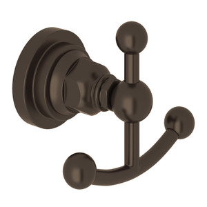 San Giovanni Wall Mount Double Robe Hook - Tuscan Brass | Model Number: A1481LITCB - Product Knockout