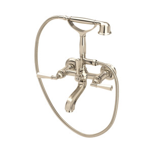 Palladian® Exposed Wall Mount Tub Filler - Satin Nickel | Model Number: A1901LMSTN