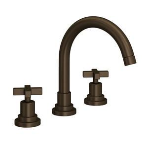 Lombardia C-Spout Widespread Bathroom Faucet - Tuscan Brass with Cross Handle | Model Number: A2228XMTCB-2 - Product Knockout